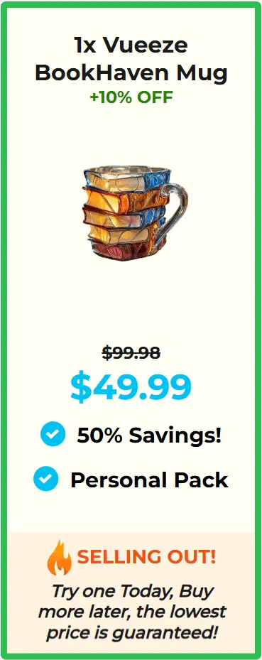 Vueeze Bookhaven Mug Offer package price 