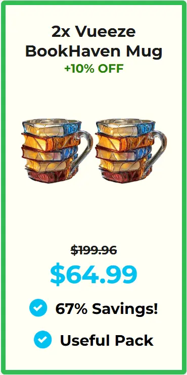 Vueeze Bookhaven Mug package price 